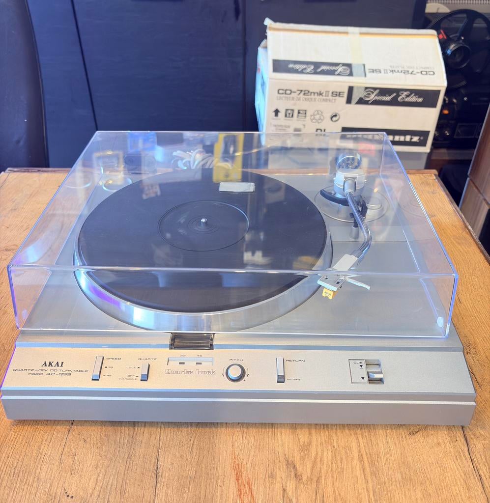 Akai AP-Q55 | Quartz | Direct Drive | gereviseerd | GARANTIE, Audio, Tv en Foto, Pitch-regelaar, Ophalen of Verzenden, Zo goed als nieuw