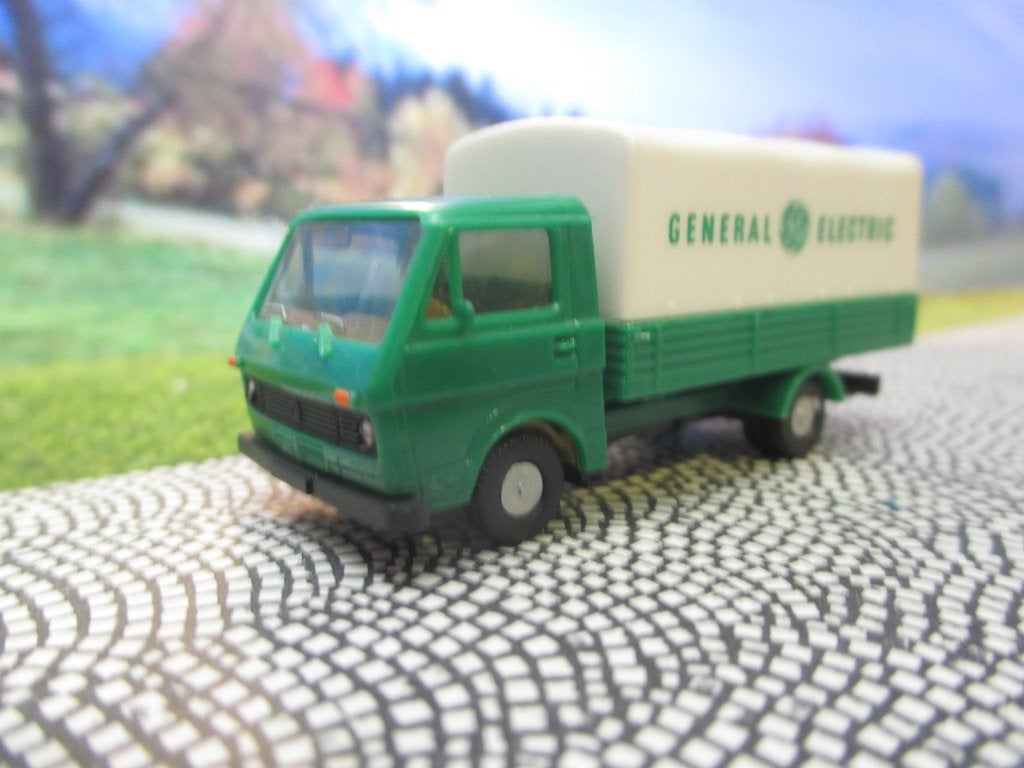 Volkswagen LT 28 Pick-up met huif - Herpa General Electric, Hobby en Vrije tijd, Modelauto's | 1:87, Ophalen of Verzenden, Zo goed als nieuw