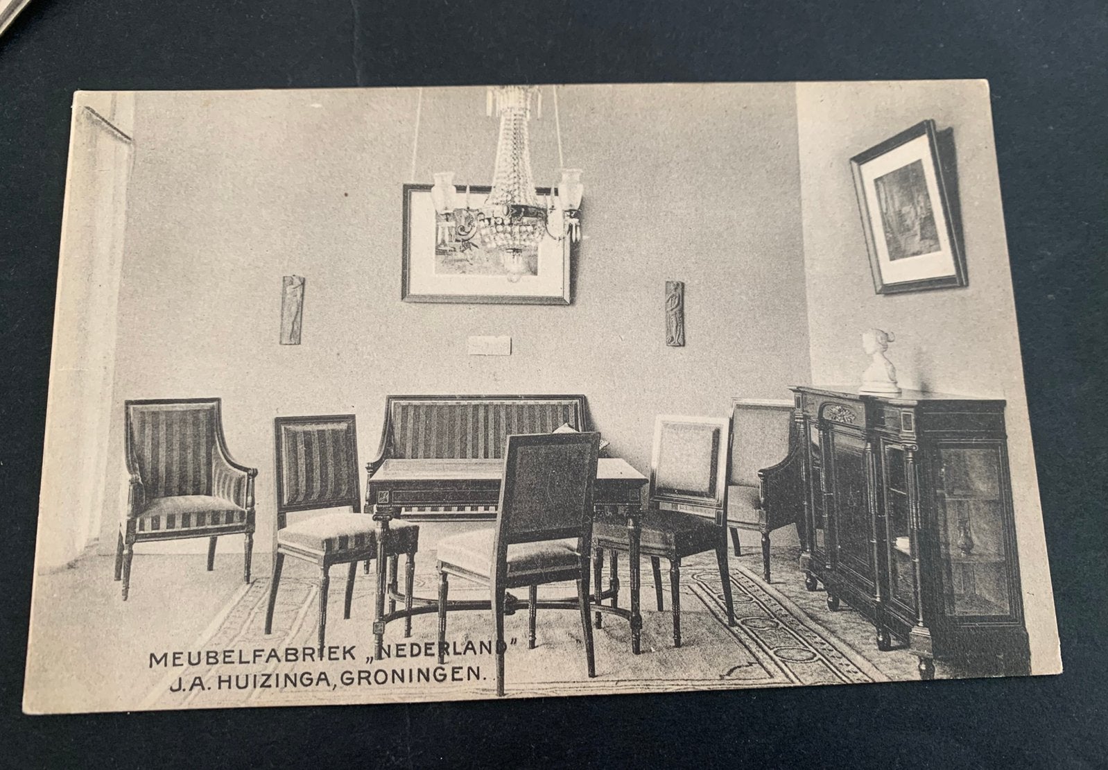 Ansichtkaart Meubelfabriek Nederland J A Huizinga Groningen, Verzenden, 1920 tot 1940, Ongelopen, Groningen