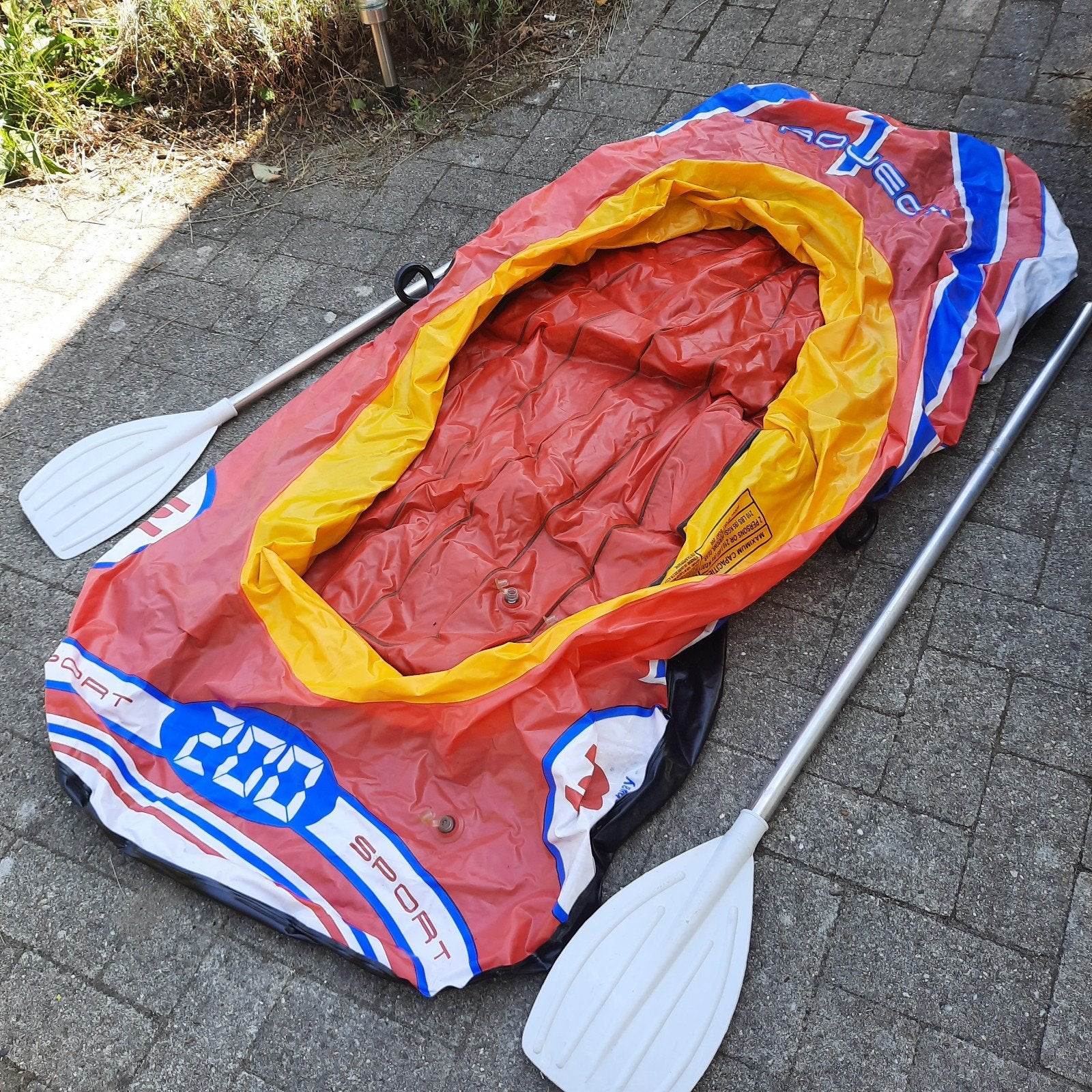 opblaasbare boot 200 sport en 2 peddels, Watersport en Boten, Kano's, Ophalen, Gebruikt, Overige typen