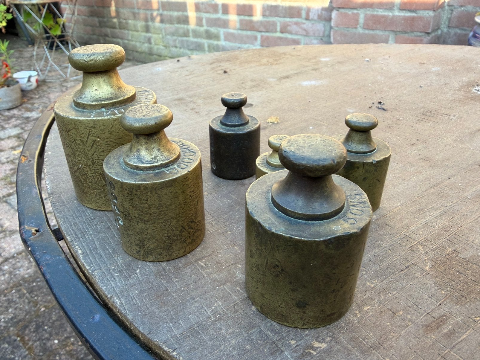 Koperen gewichten, Antiek en Kunst, Antiek | Gereedschap en Instrumenten, Ophalen