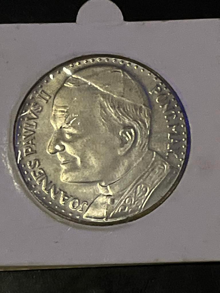 Paus Johannes Paulus II Herdenkingsmunt, Ophalen of Verzenden, Overige landen, Losse munt