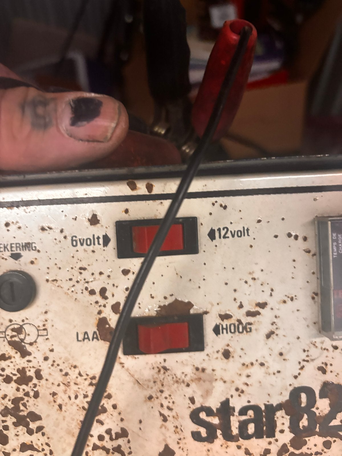 Oude Star 820 G acculader 6V/12V, Ophalen of Verzenden, Gebruikt