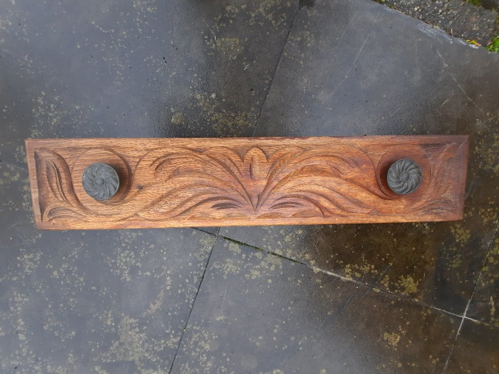 Front van een eiken la - lade met snijwerk, Ophalen of Verzenden