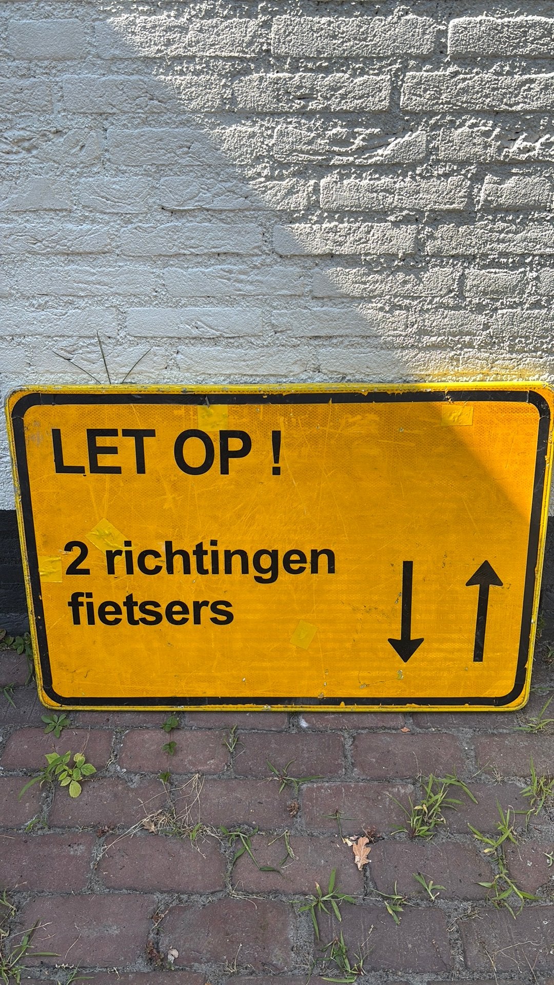 Verkeersbord bouwmaatregeling, Huis en Inrichting, Ophalen, Zo goed als nieuw