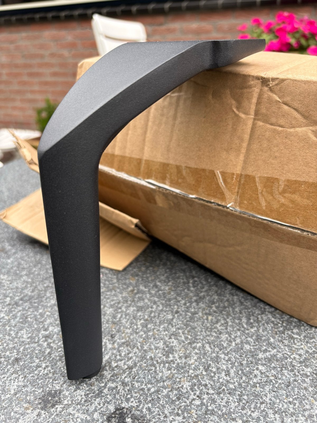 Bank poten design zwart 18 cm hoog, Huis en Inrichting, Ophalen, Nieuw
