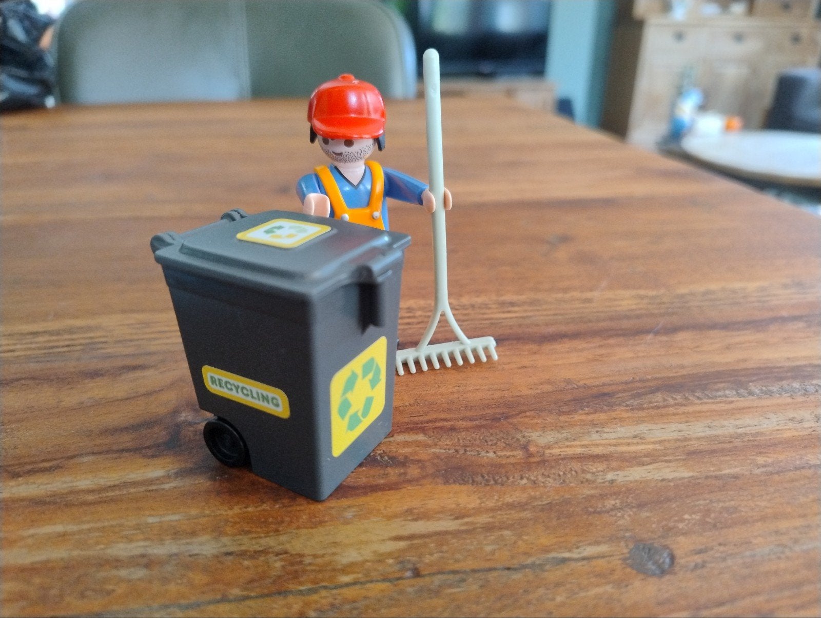 Sint-idee: Playmobil vuilnisman met bak, Ophalen of Verzenden, Zo goed als nieuw