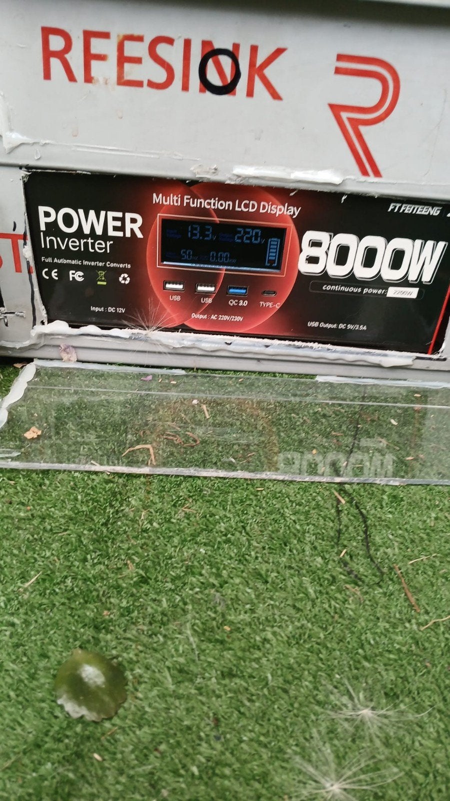 omvormer 8000w accu 105 a en zonnepaneel 80w, Ophalen