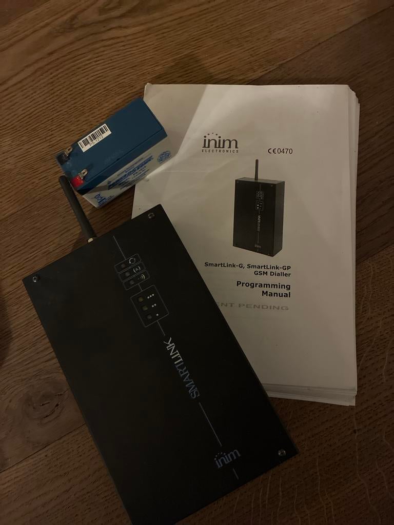 INIM SmartLink-G GSM Dialler met batterij en handleiding, Ophalen, Gebruikt, Gsm-module, Overige soorten