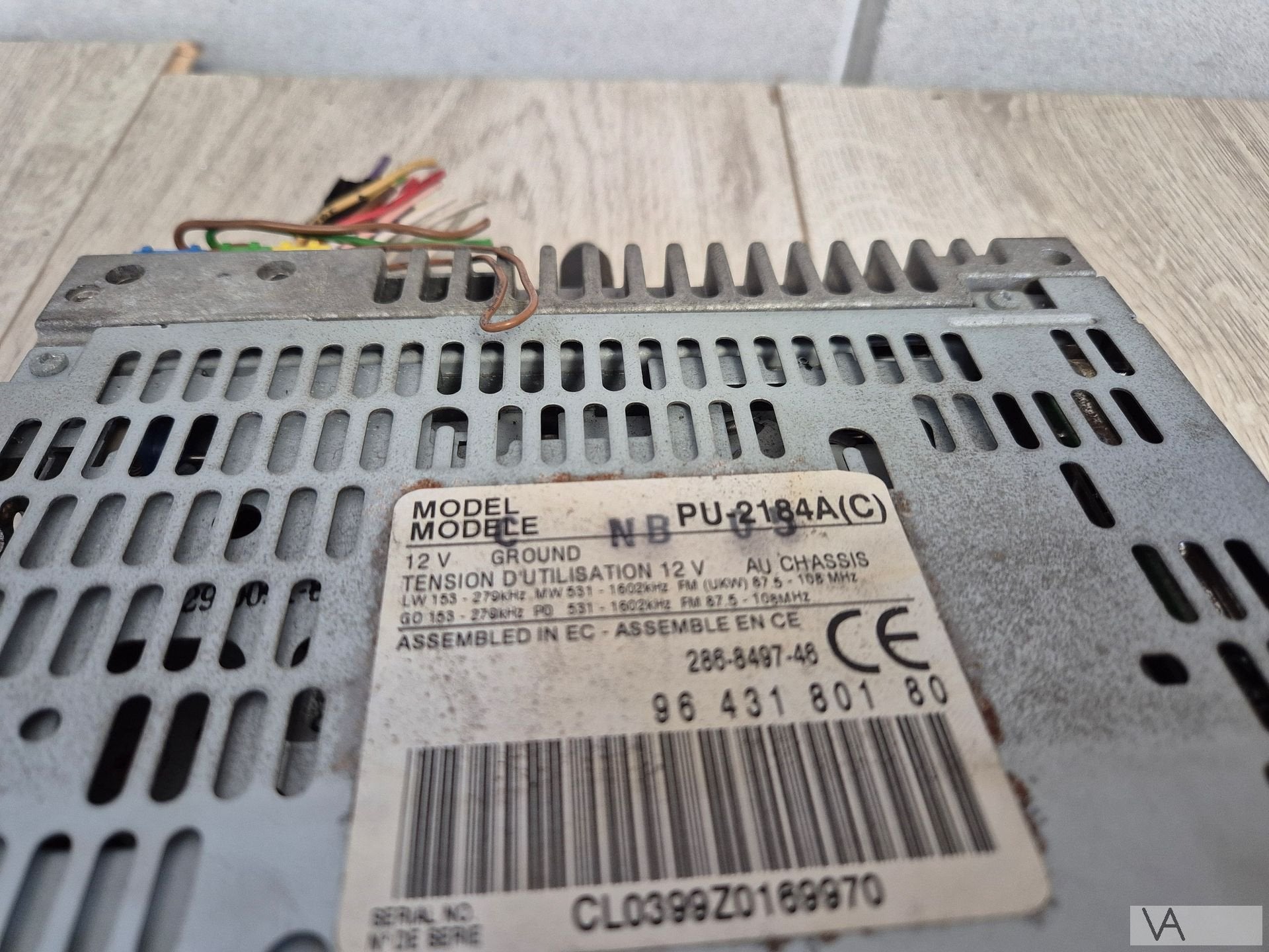 Peugeot 406 1999 - 2005 radio cd speler CLARION 9643180180, Auto diversen, Ophalen of Verzenden, -, -, -