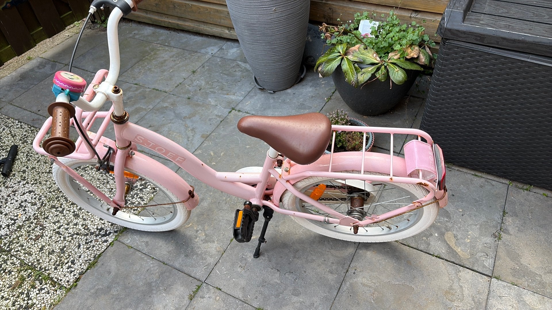 Kinderfiets Sjoef 18 inch, Fietsen en Brommers, Fietsen | Meisjes, Ophalen, Zo goed als nieuw, 18 inch