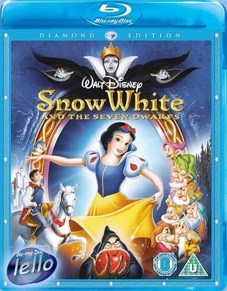 Blu-ray: Snow White and the Seven Dwarfs (1937 Sneeuwwitje)D, Ophalen of Verzenden, Zo goed als nieuw, Tekenfilms en Animatie