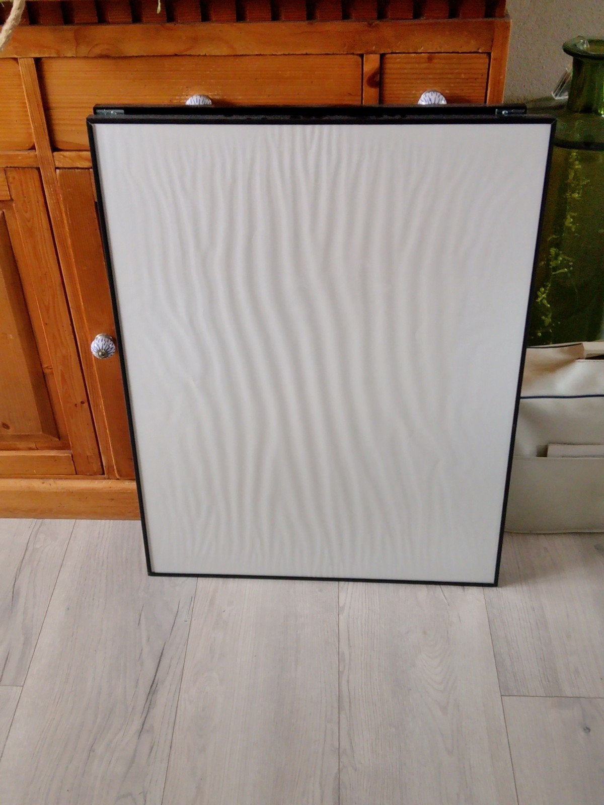 Zwart aluminium lijst met ophangsysteem, Ophalen, 60 cm, 79 cm, Zo goed als nieuw