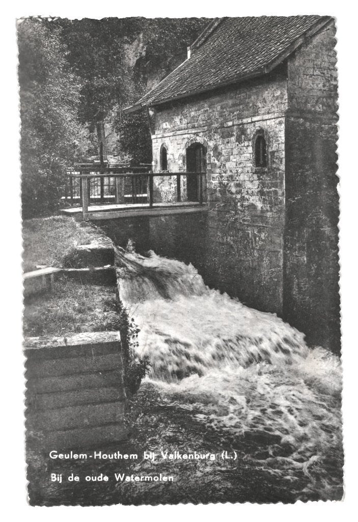 41475 Geulhem Watermolen 1959 Gelopen met postzegel, Ophalen of Verzenden, 1940 tot 1960, Gelopen, Limburg