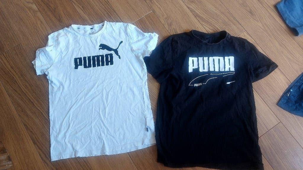 shirts puma wit en zwart maat 176, Ophalen of Verzenden, Zo goed als nieuw, Maat 176