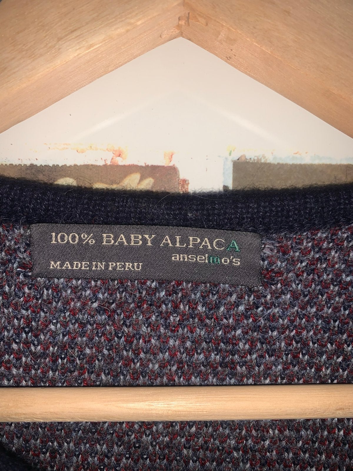 Unieke 100% Baby Alpaca Cardigan - Anselmo's  maat L, Ophalen of Verzenden, Zo goed als nieuw, Maat 42/44 (L), Meerkleurig