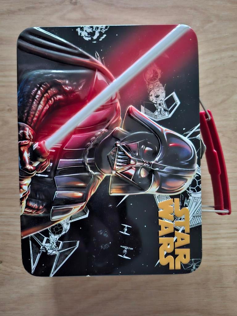 Star Wars Darth Vader Lunchbox - Vintage Tin Box, Ophalen of Verzenden, Gebruikt, Gebruiksvoorwerp