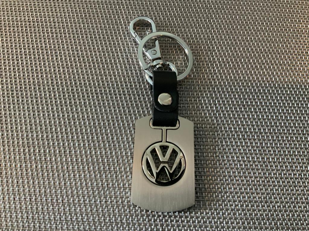 VW zilveren 3D sleutelhanger nieuw, Verzamelen, Sleutelhangers, Ophalen of Verzenden