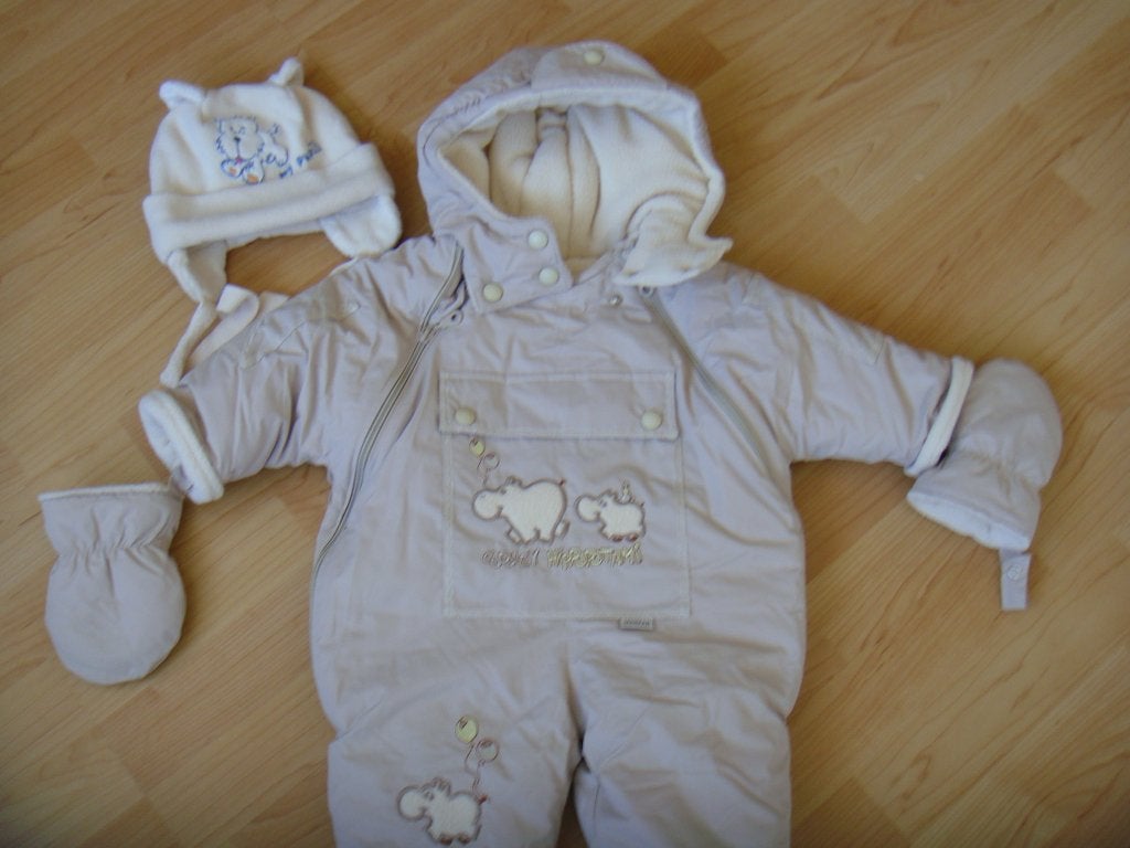 Winteroverall skipak maat 68 met muts in uitstekende staat!, Ophalen of Verzenden, Zo goed als nieuw, Jongetje of Meisje, Pakje