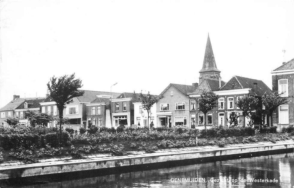 304-257-043 Genemuiden Gezicht op de Westerkade, Verzamelen, Ansichtkaarten | Nederland, Verzenden, Voor 1920, Overijssel