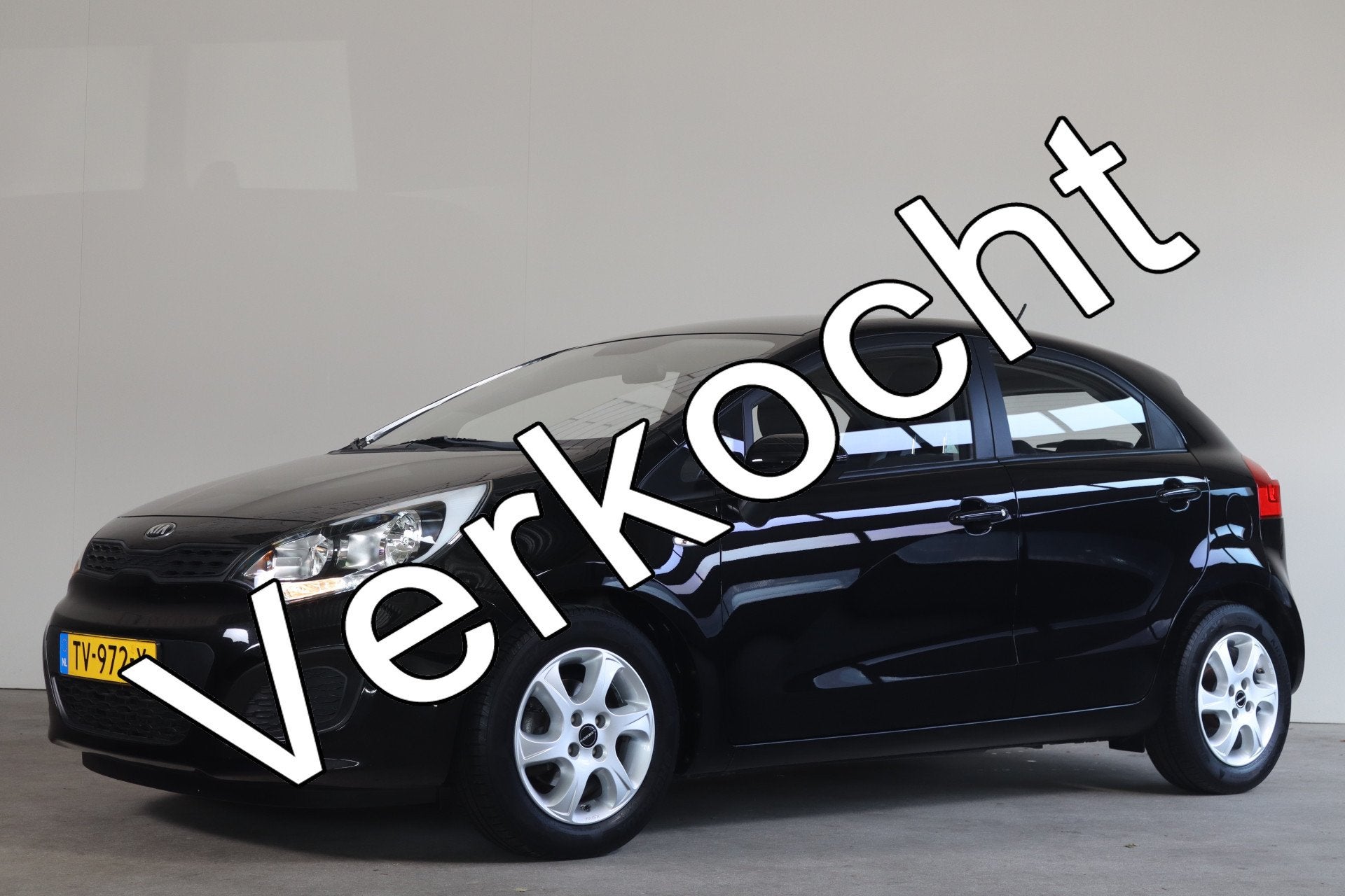 Kia Rio 1.2 CVVT ComfortLine Airco I Keurig netjes !, Auto's, Zwart, Bedrijf, Handgeschakeld, Rio