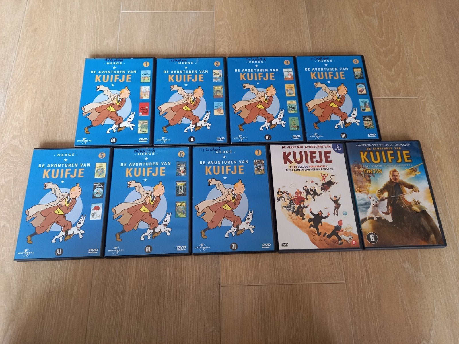 Kuifje dvd verzameling, Alle leeftijden, Ophalen of Verzenden, Zo goed als nieuw
