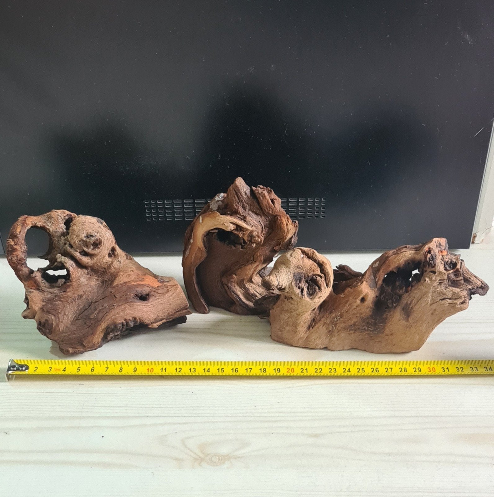Aquariumhout / Driftwood - 3x, Dieren en Toebehoren, Vissen | Aquaria en Toebehoren, Ophalen, Gebruikt, Plant(en), Steen of Hout