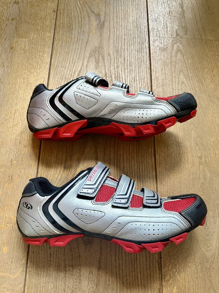 Fietsschoenen voor spinning (indoor cycling) of mountainbike, Kunststof, Gebruikt, Spinningfiets, Ophalen of Verzenden
