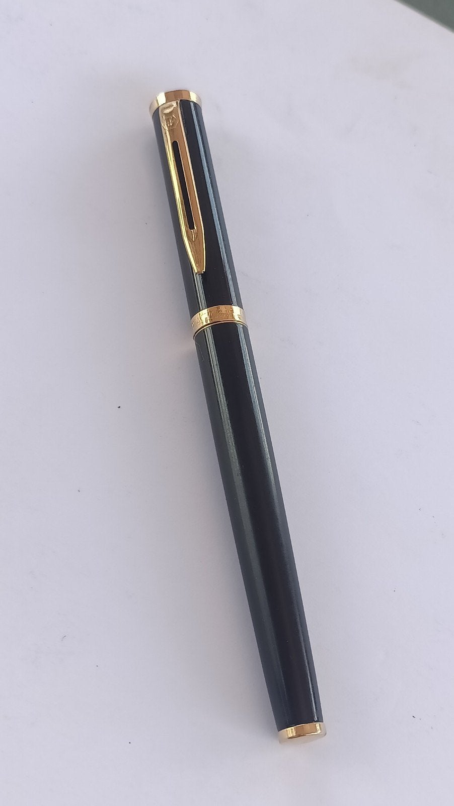 Vintage Waterman Preface Zwart & Goud Vulpen - Fijn 18K, Ophalen of Verzenden