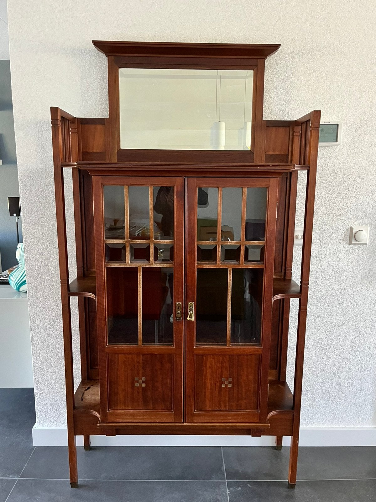 Prachtige vitrinekast - Art Nouveau / Jugendstil ca. 1900, Antiek en Kunst, Ophalen