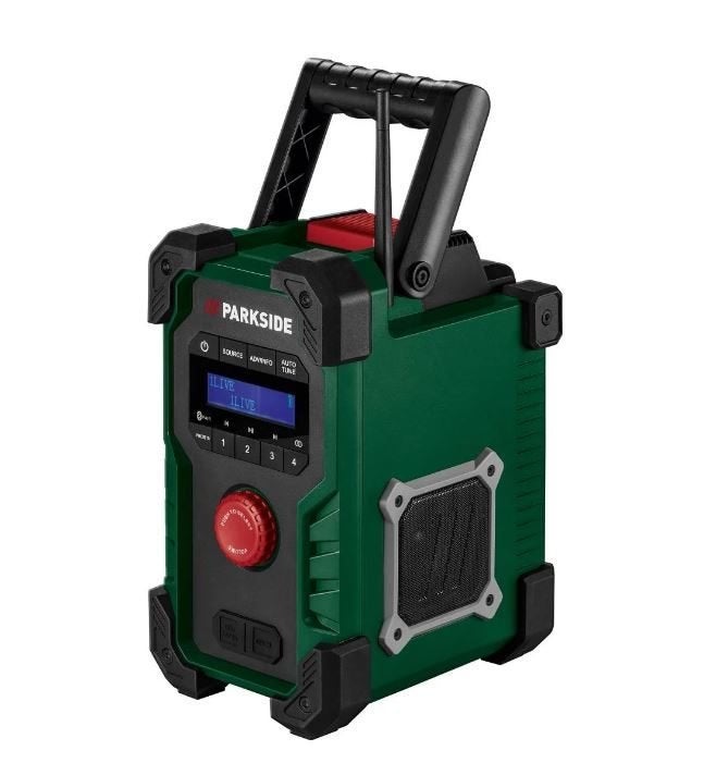 nieuw in doos, bouwradio + lader + accu - nooit gebruikt, Ophalen of Verzenden, Nieuw, Bouwradio