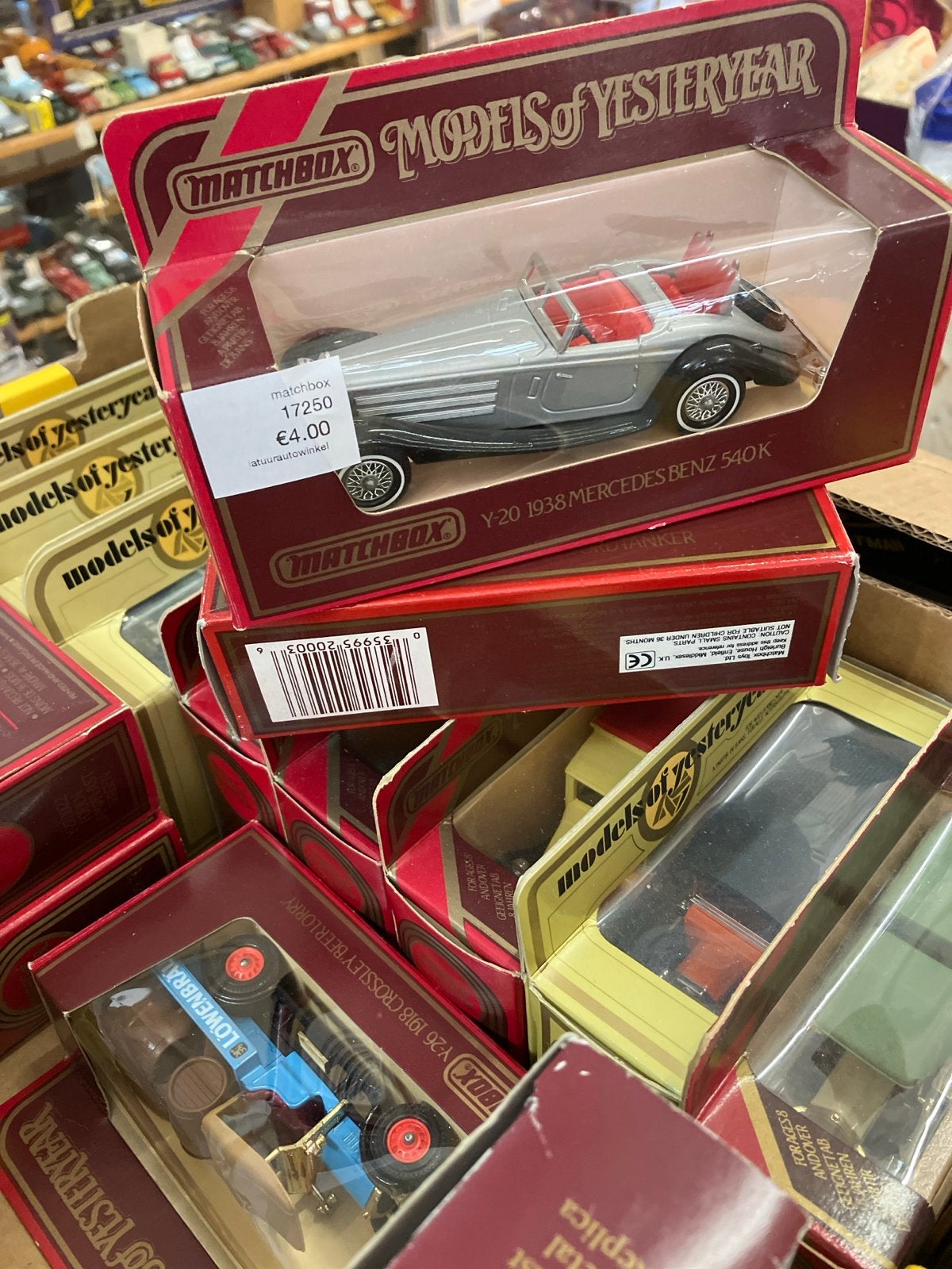 Matchbox Models of Yesteryear Y-20 1938 Mercedes Benz 540K, Hobby en Vrije tijd, Ophalen, Zo goed als nieuw, Auto, Matchbox