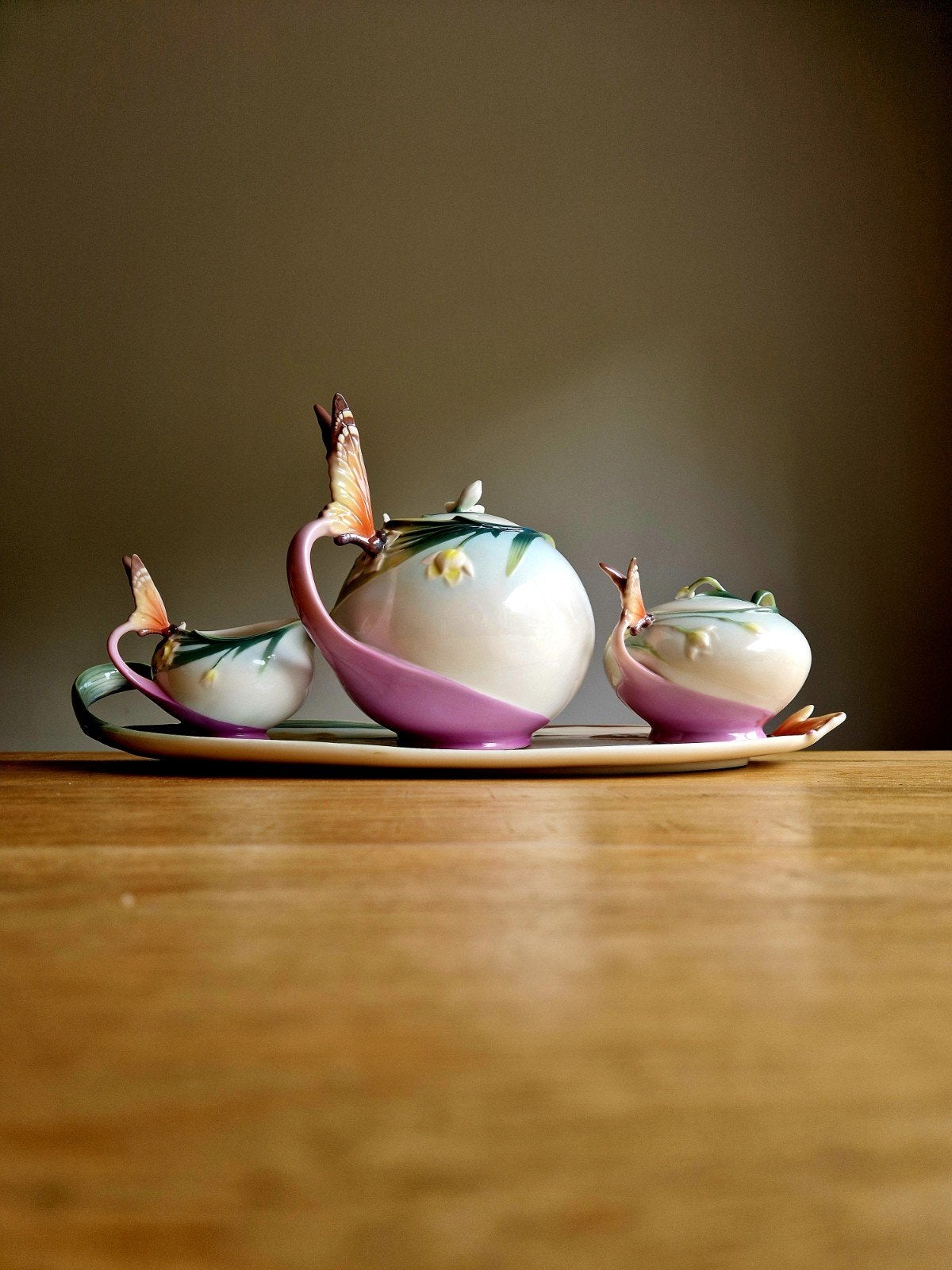 Franz Papillon China Porselein Theeservies, Ophalen