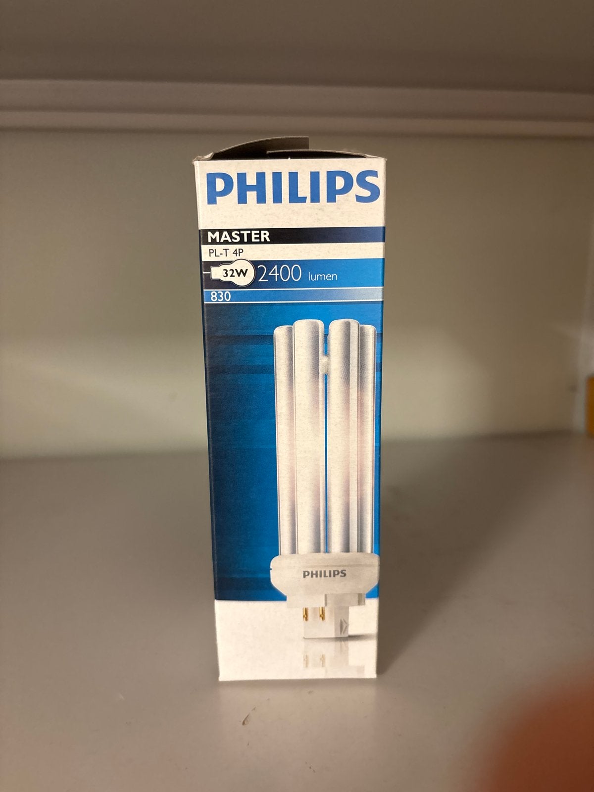 Philips Master PL-T 4P 32W 830 spaarlamp, Wit, Kunststof, Philips, Nieuw