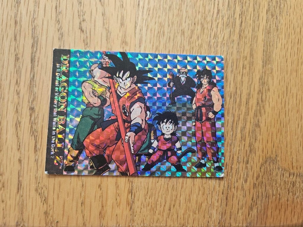 dragonball z kaart glitter Goku Yamcha TIen Gohan, Ophalen of Verzenden, Zo goed als nieuw