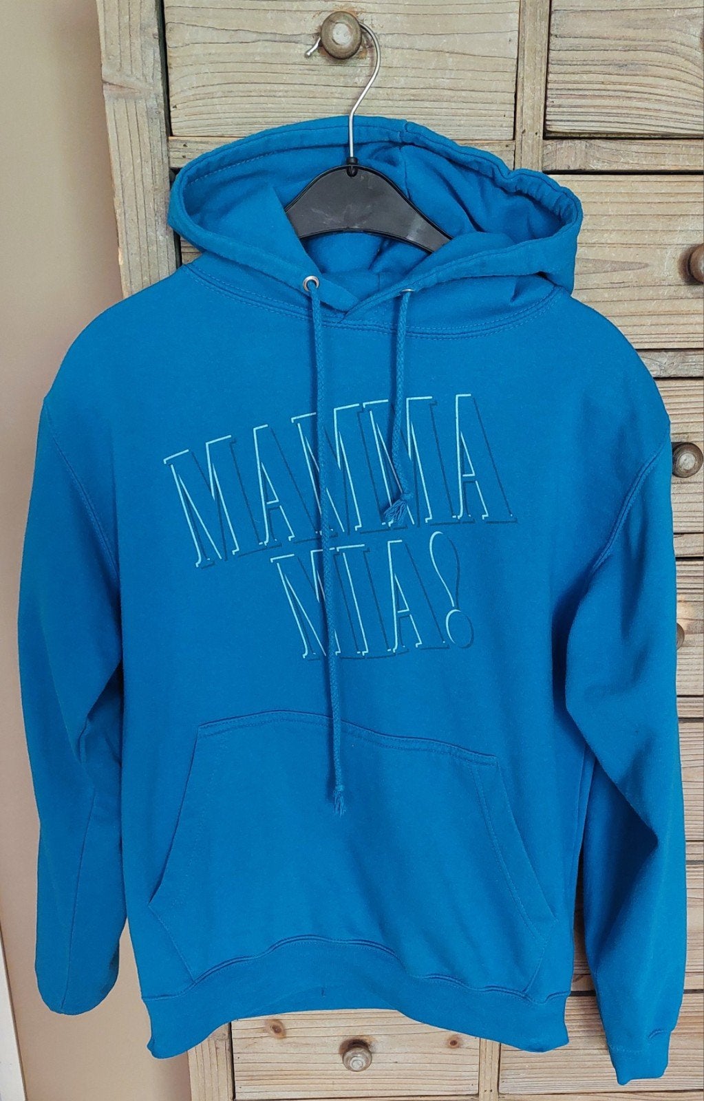 Official musical merchandise hoodie Mamma Mia, maat S, Ophalen of Verzenden, Zo goed als nieuw, Kleding