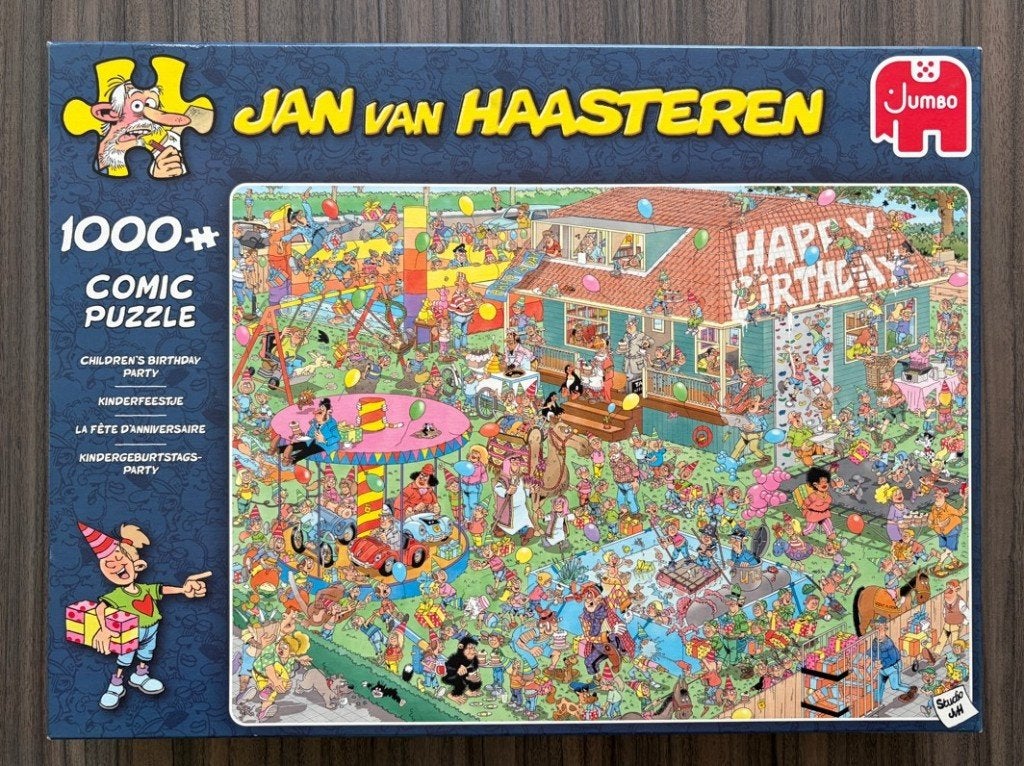 Jan van Haasteren - Kinderfeestje - 1000 stukjes, Ophalen of Verzenden, 500 t/m 1500 stukjes, Zo goed als nieuw