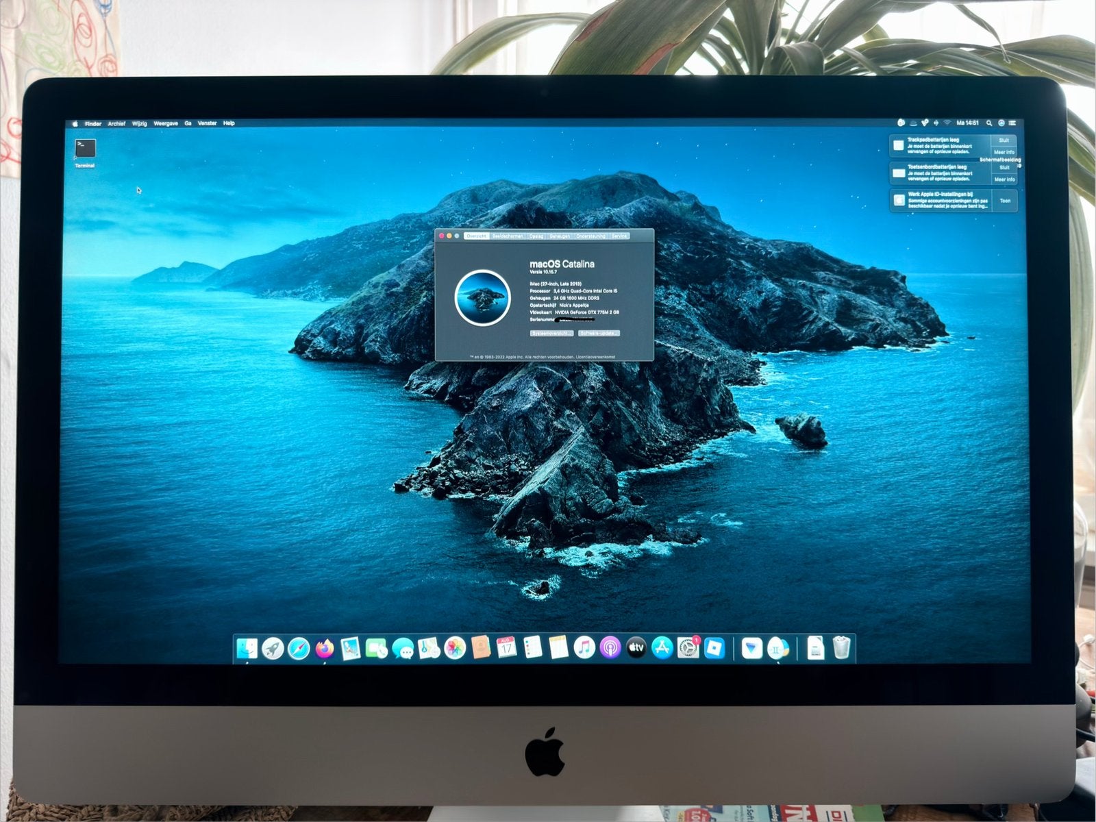 iMac 27 inch Late 2013, 24GB RAM, 1TB SSD, GTX 775M 2GB, Computers en Software, Apple Desktops, 32 GB, SSD, IMac, Ophalen of Verzenden