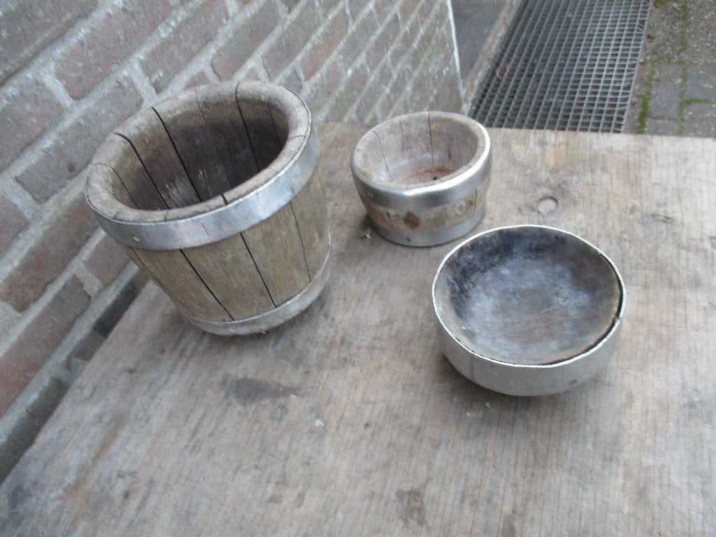 Kaas vat. 3 stuks, Overige typen, Ophalen, Gebruikt, Hout