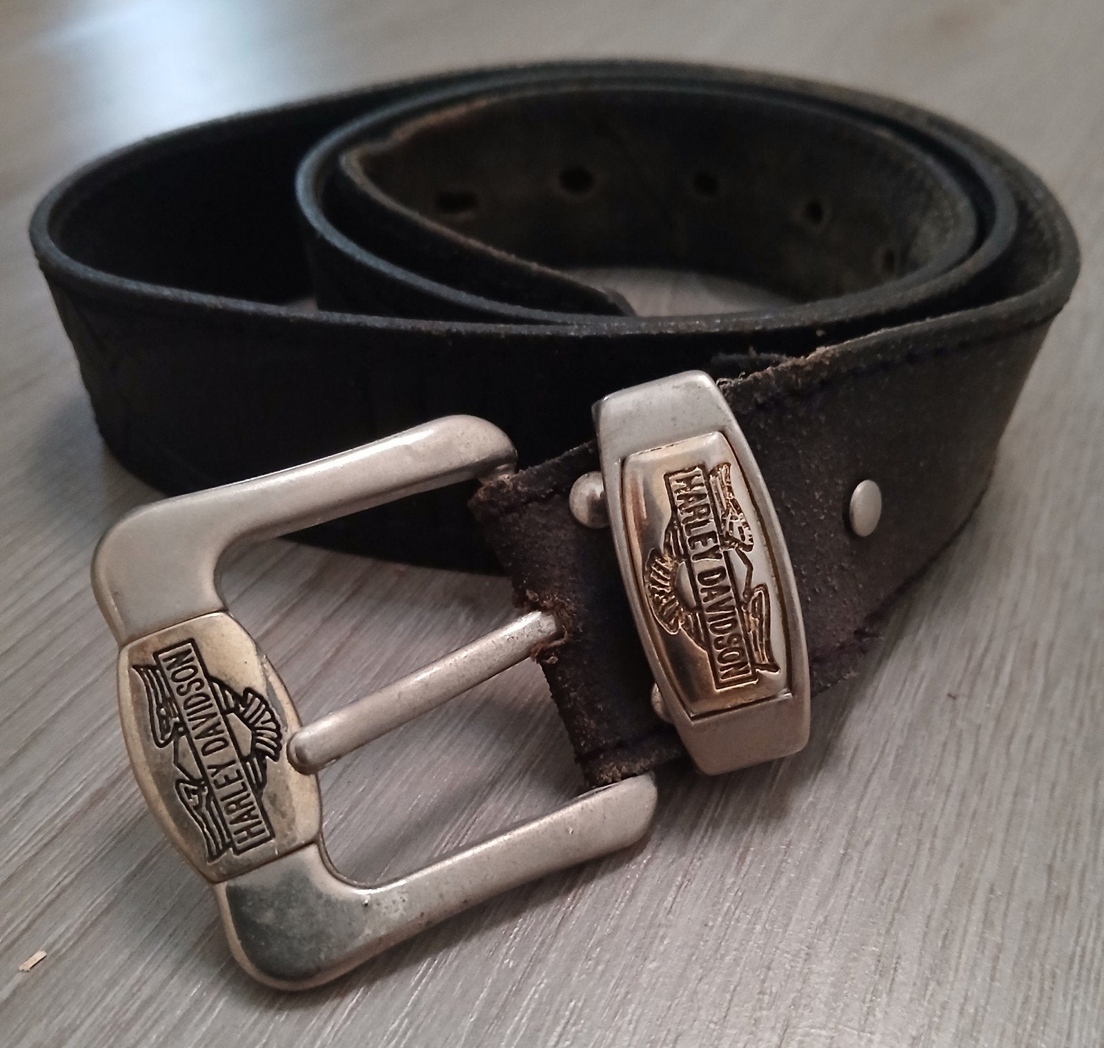 Harley-Davidson Leren Riem met Gesp, Kleding | Heren, Riemen en Ceinturen, Riem of Ceintuur, Gedragen, Harley-Davidson, Echt leder