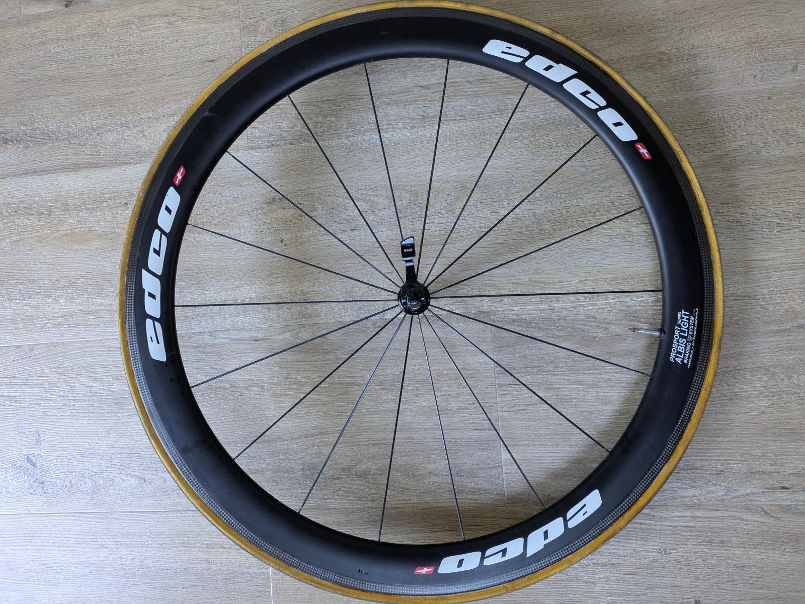 Edco Carbon Voorwiel voor Tubes - Albis Light ProSport, Gebruikt, Racefiets, Edco, Carbon