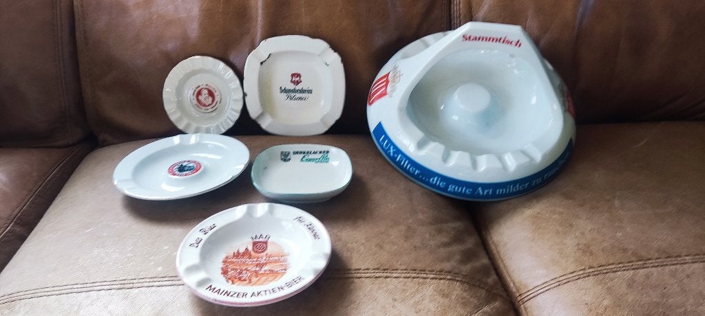 Vintage Asbakken Set - Groot en Kleine Modellen, Ophalen