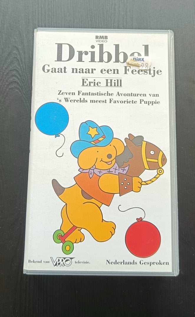 Dribbel Gaat naar een Feestje VHS - Nederlands Gesproken, Gebruikt, Verzenden, Alle leeftijden, Nederlands