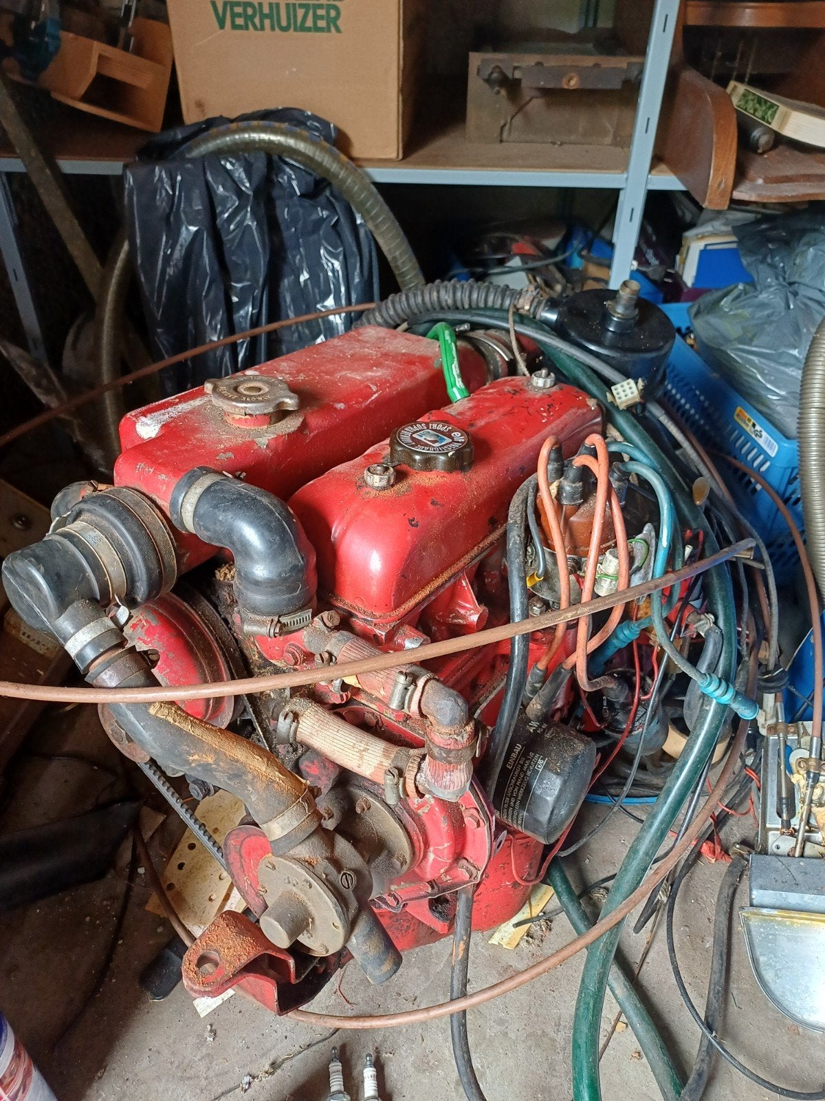Renault Marine DTN40 40 pk compleet met keerkopp as s, Watersport en Boten, Ophalen of Verzenden, Gebruikt, Motor en Techniek