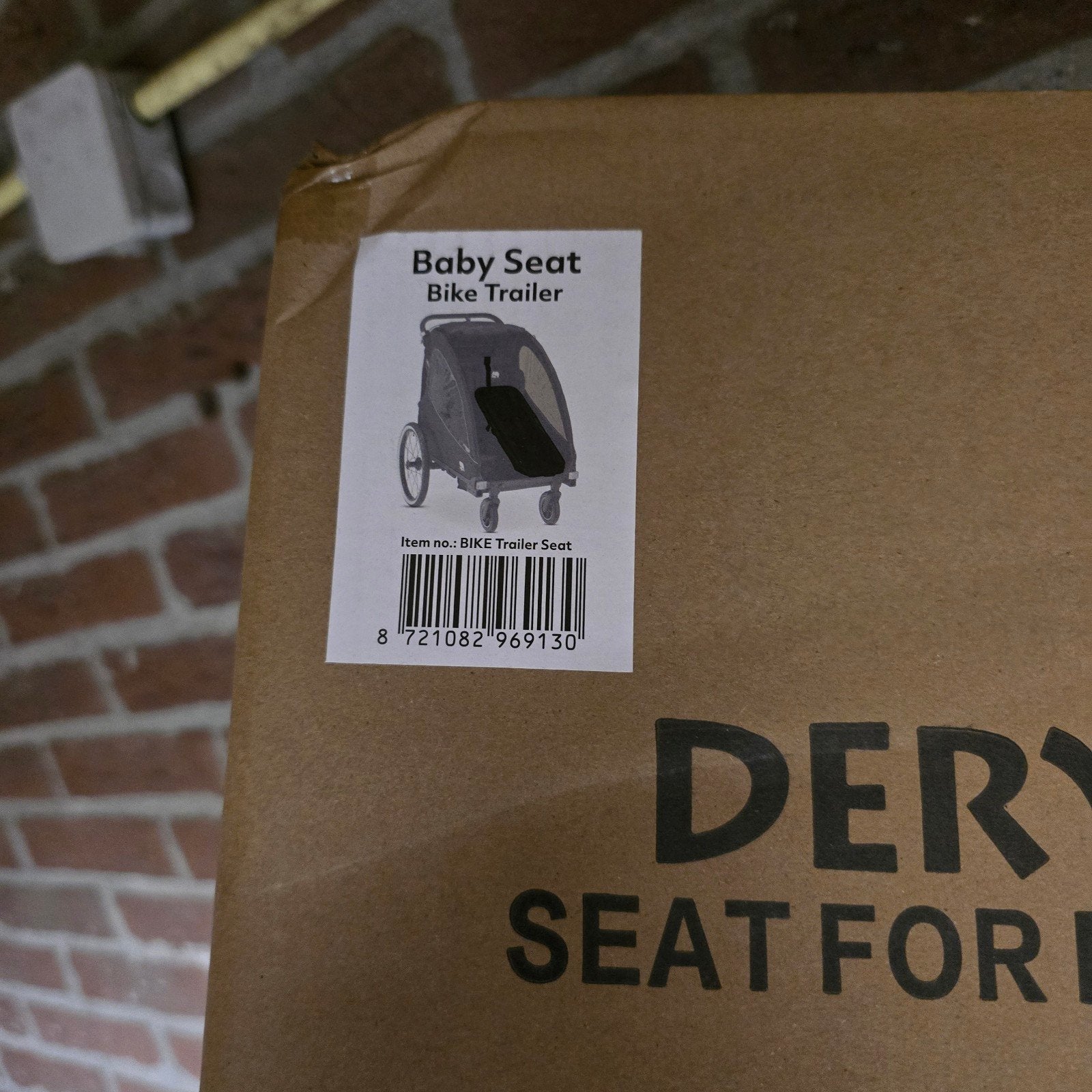 Deryan Babyzitje voor V2 Fietskar - Nieuw in verpakking, Ophalen of Verzenden, Nieuw, Kinderkar, Deryan