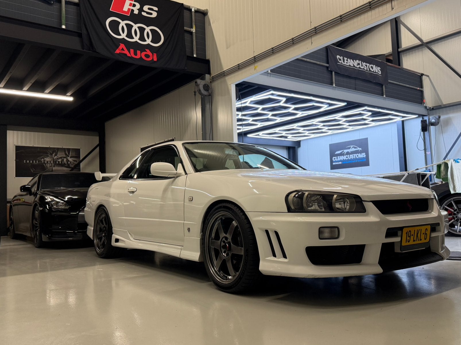 Nissan Skyline R34 GT-T NEO Altia 1998 281PK Uniek! GTR/GTT, Auto's, Automaat, Zwart, Bedrijf, Xenon verlichting