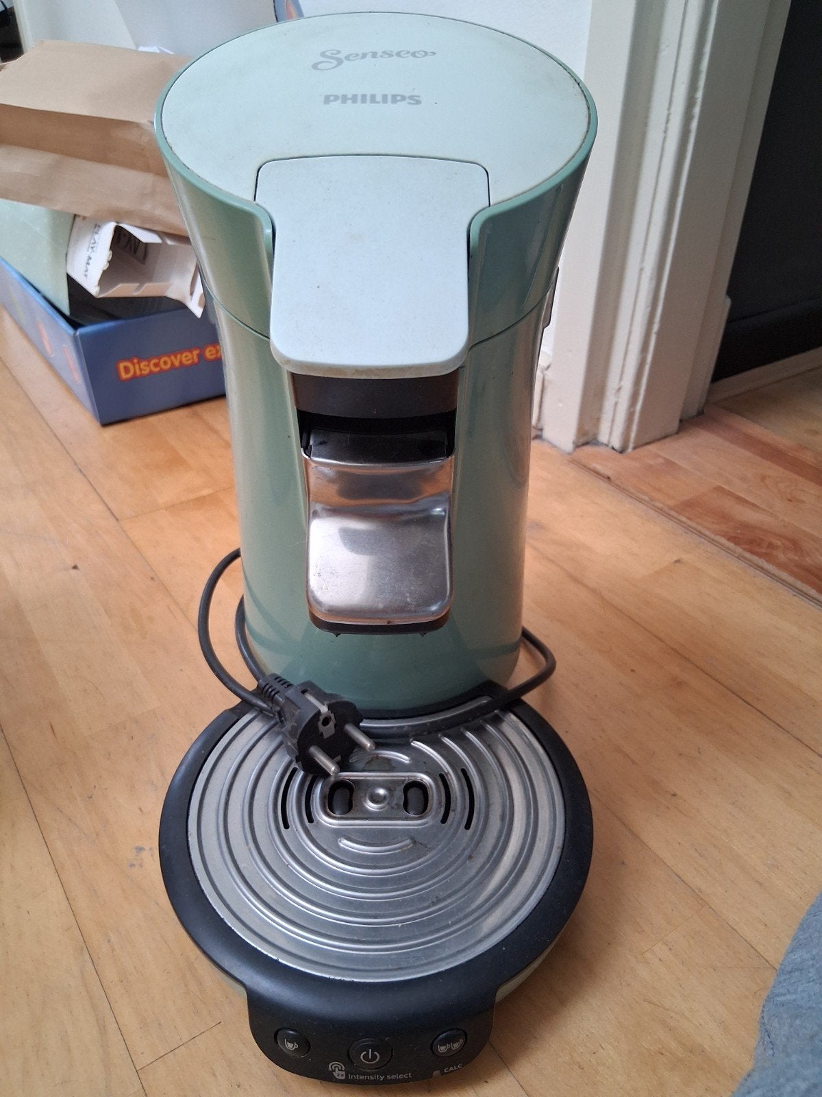Philips Senseo koffiezetapparaat - Mintgroen, Ophalen, Koffiepads en cups, Gebruikt, Koffiemachine