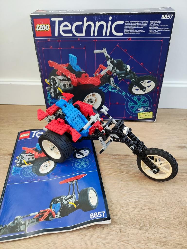 Lego Technic 8857 motorfiets, Kinderen en Baby's, Speelgoed | Duplo en Lego, Gebruikt, Ophalen of Verzenden, Technic, Complete set