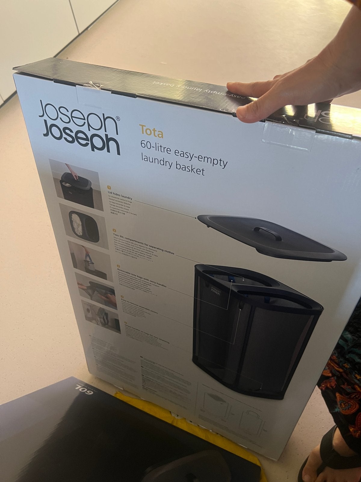 Joseph Joseph Tota wasmand 60L, €55 per stuk, Zwart, Nieuw, Ophalen of Verzenden, Modern
