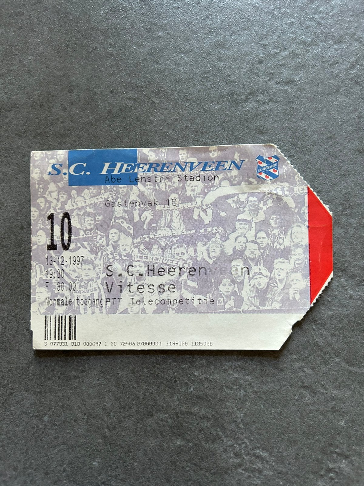 SC Heerenveen - Vitesse ticket, Ophalen of Verzenden, Vitesse, Overige typen